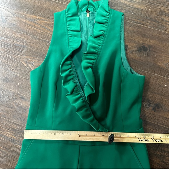Trina Turk Green Ruffled Jumpsuit - Picture 5 of 12